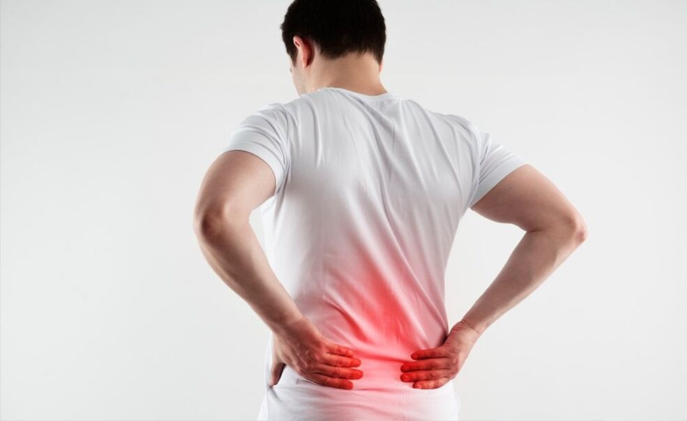 irora ẹhin isalẹ nitori osteochondrosis